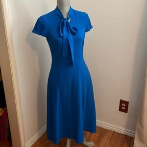 Eva Mendes Dress Size 2 Blue neck tie